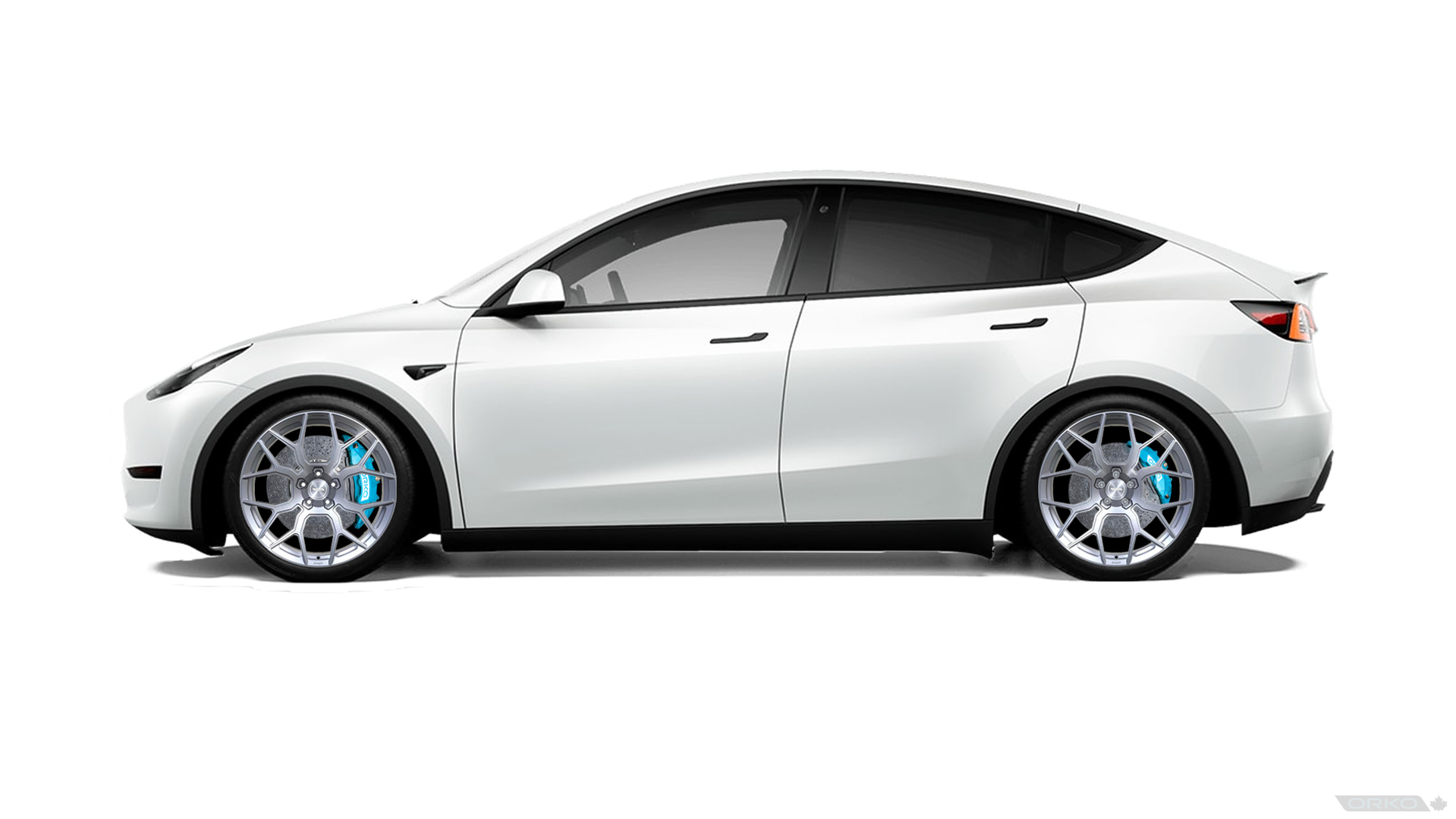 Tesla model y with rims deals