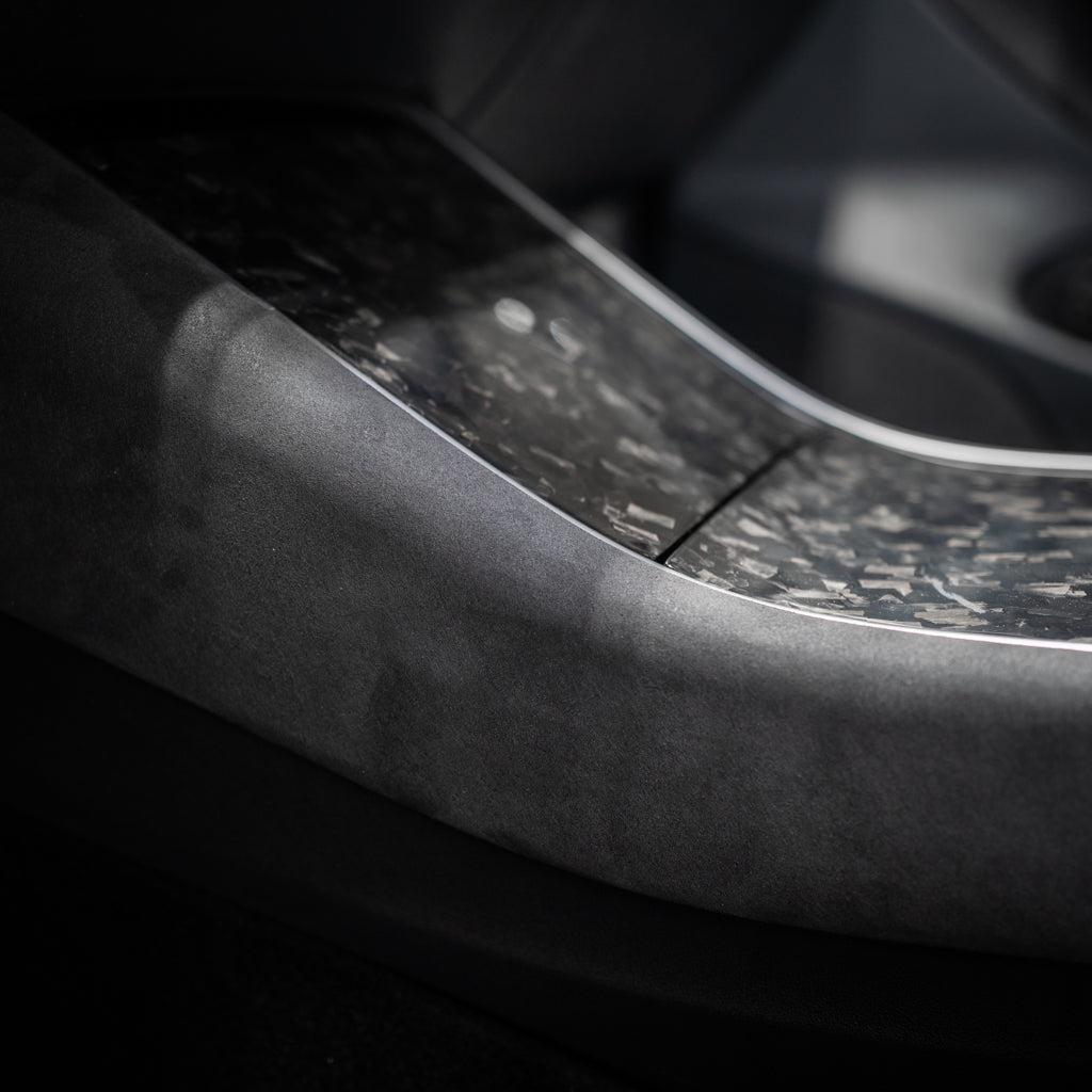 2017-2021 Model 3/Y Side Center Console Covers - Alcantara
