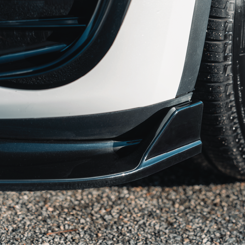 Model Y Sport Front Lip/Splitter (3pc) - Gloss/ Matte Black