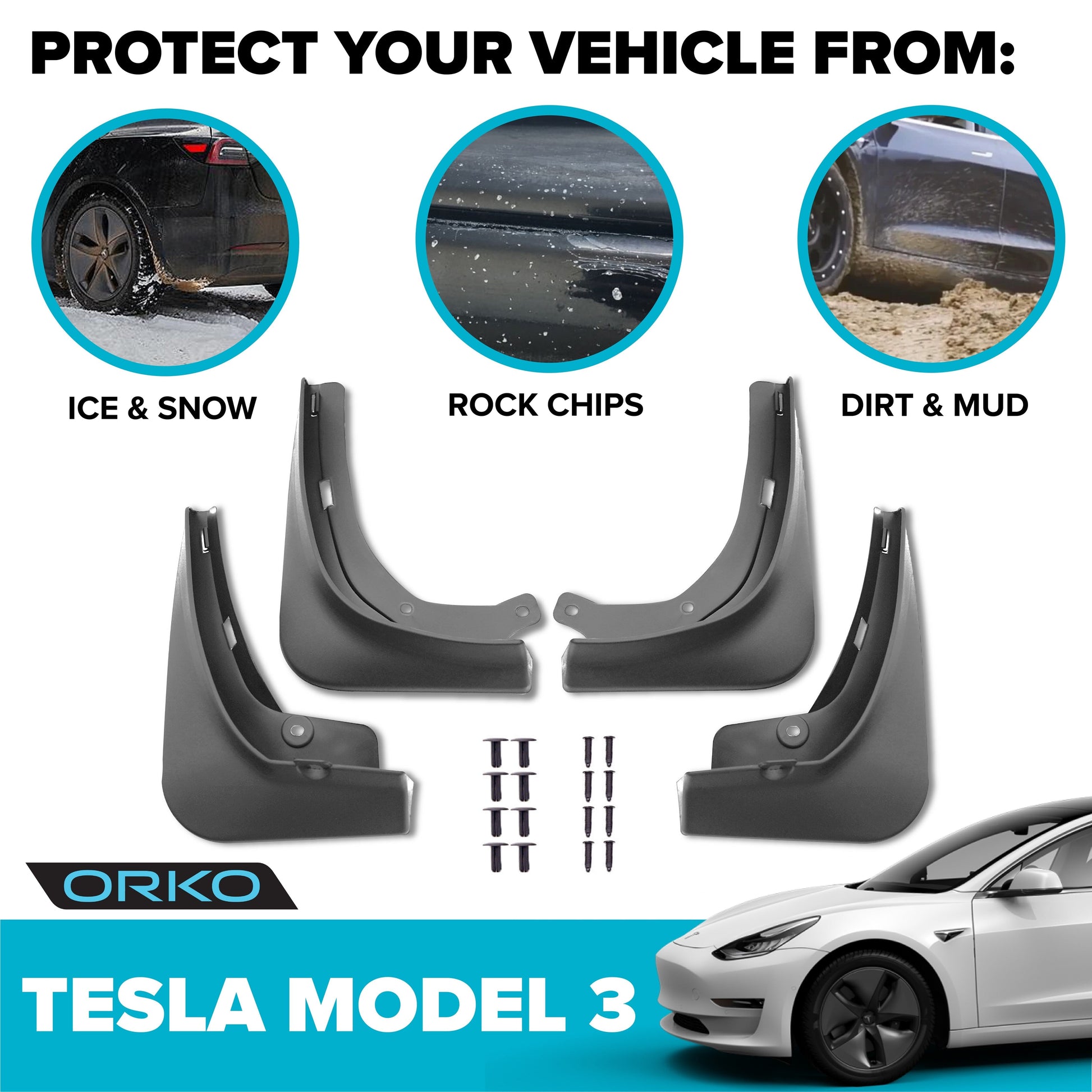 Model 3 Mud Flaps