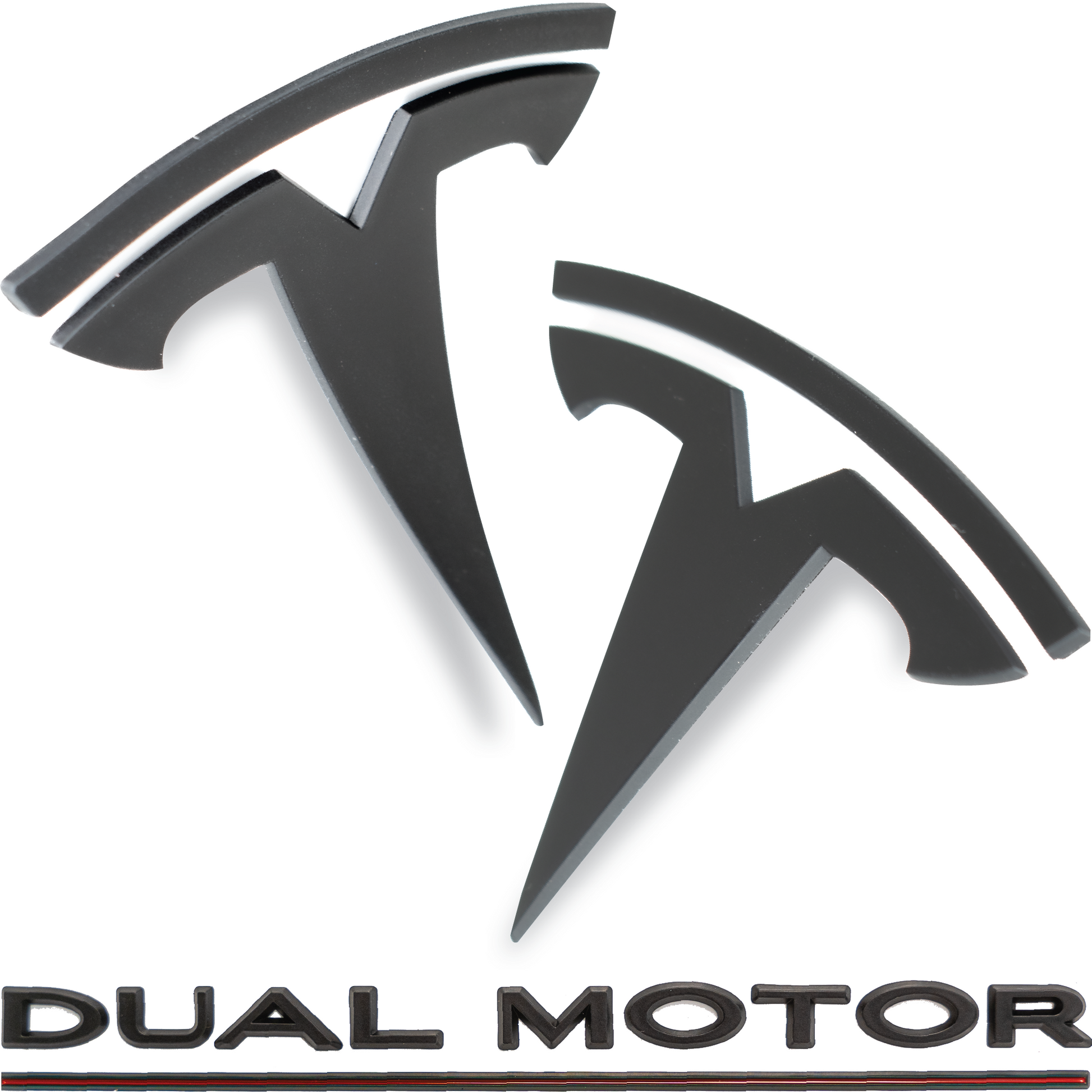 Model 3 OEM Black Badges Bundle