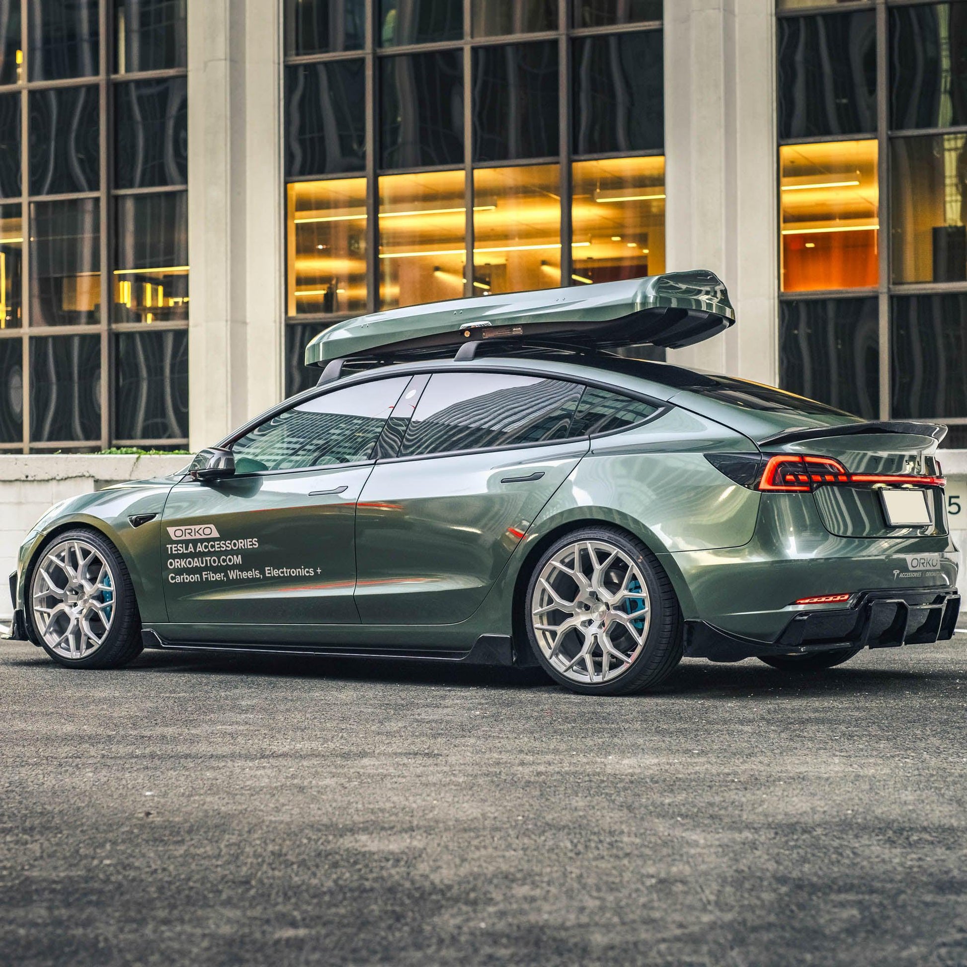 Model 3 V-Type Body Kit Bundle - Gloss Black