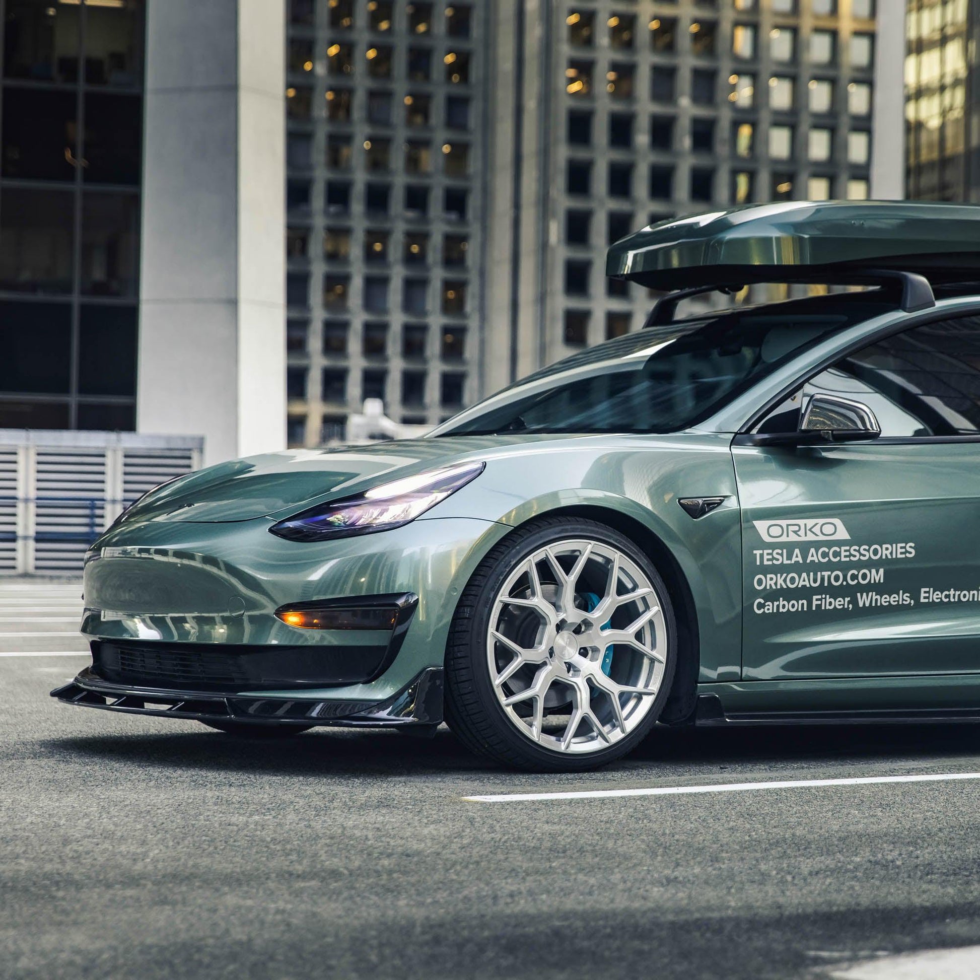 Model 3 V-Type Body Kit Bundle - Gloss Black