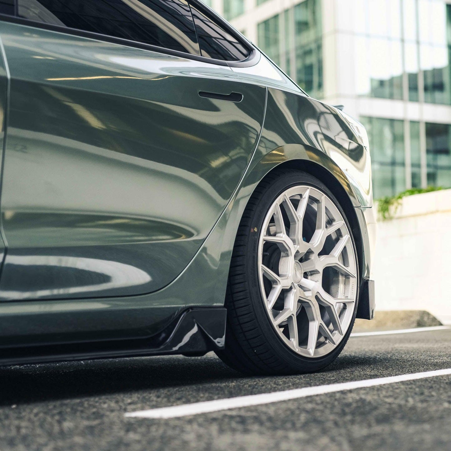 Model 3 V-Type Body Kit Bundle - Gloss Black