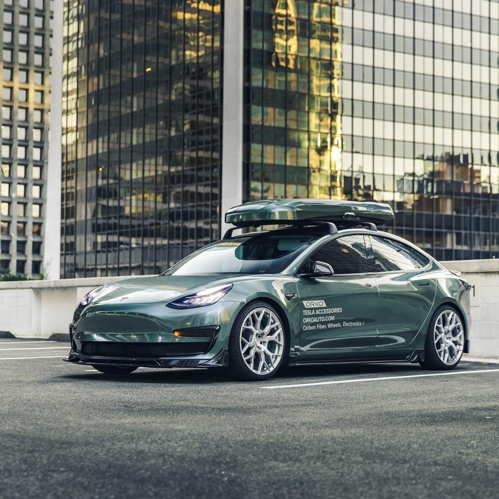 Model 3 V-Type Body Kit Bundle - Gloss Black