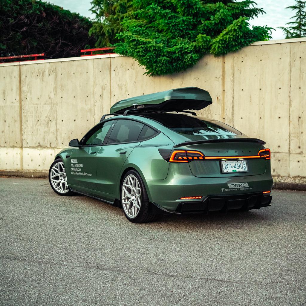 Model 3 V-Type Rear Diffuser - Gloss Black