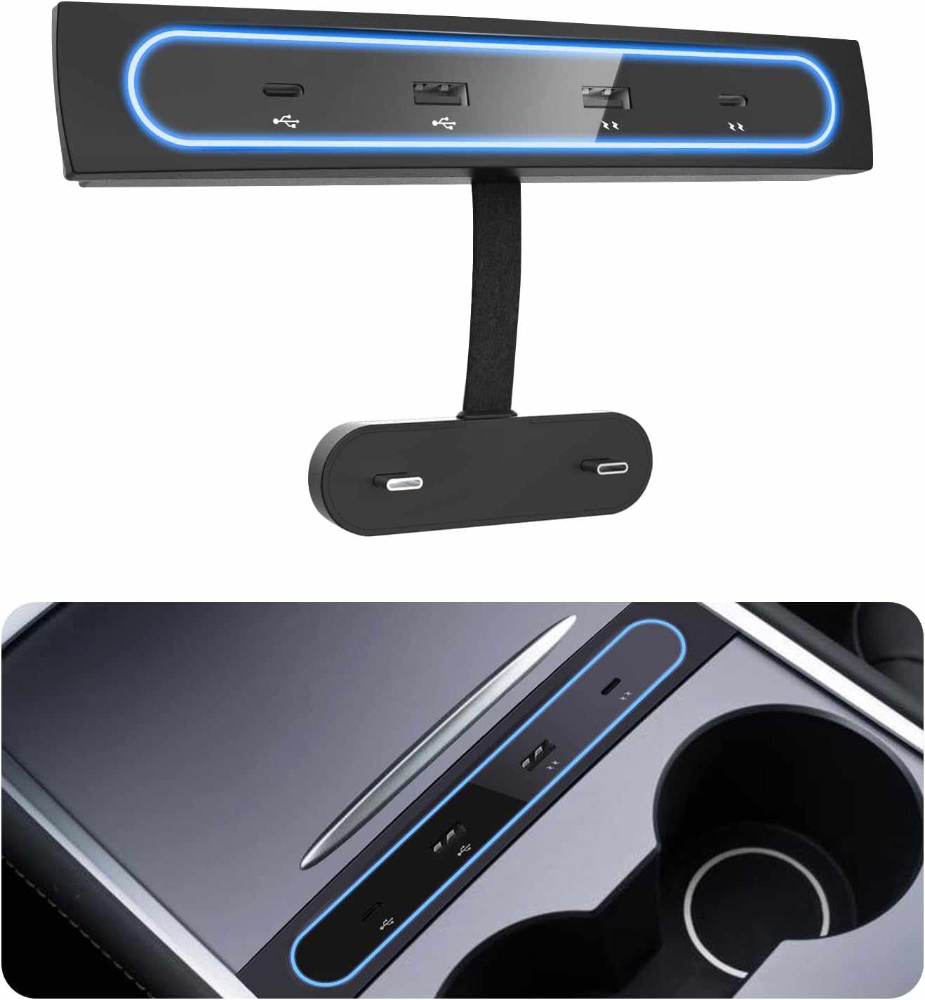 Model 3/Y Center Console Charging Hub