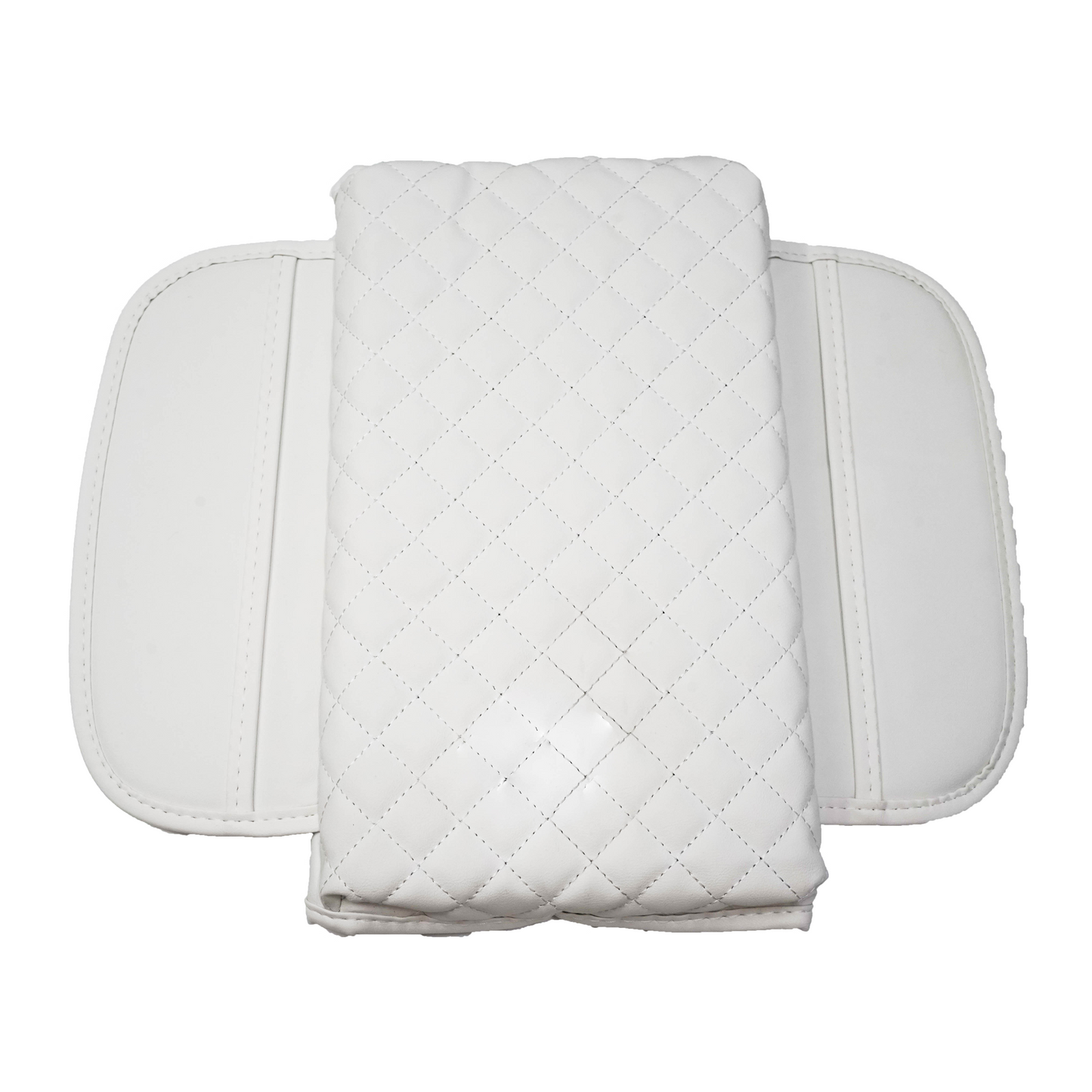 Model 3/Y Padded Leather w/ Diamond Stitching + Pocket Armrest Cover