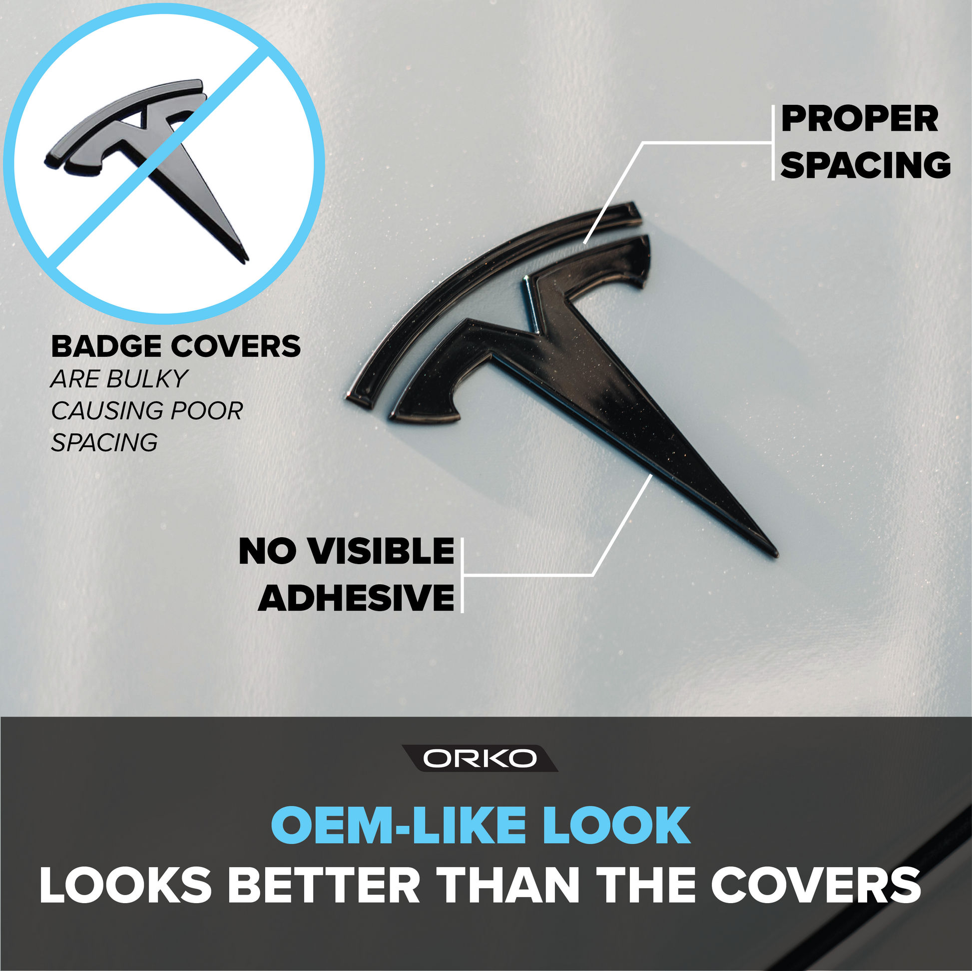 Model 3/Y ("T" Logo Badge) - Pair