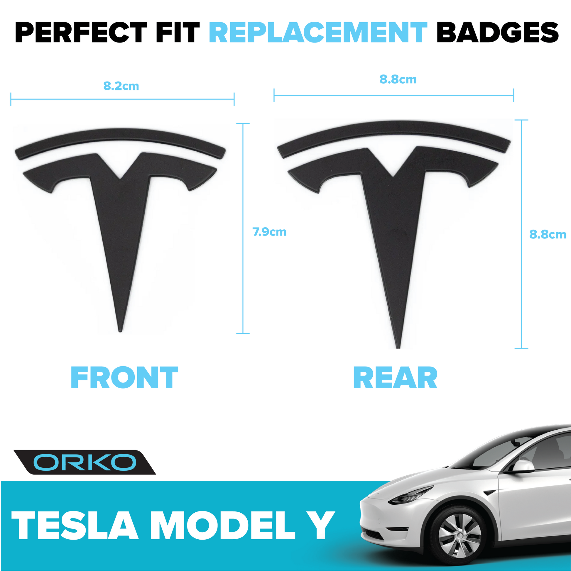Model 3/Y ("T" Logo Badge) - Pair