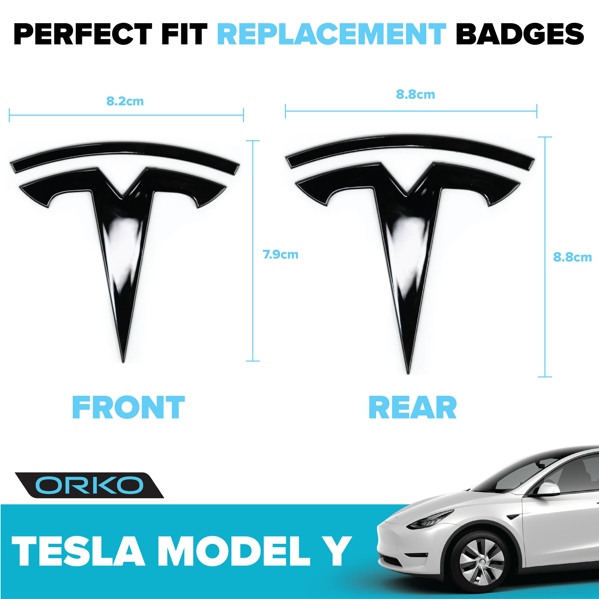 Model 3/Y ("T" Logo Badge) - Pair