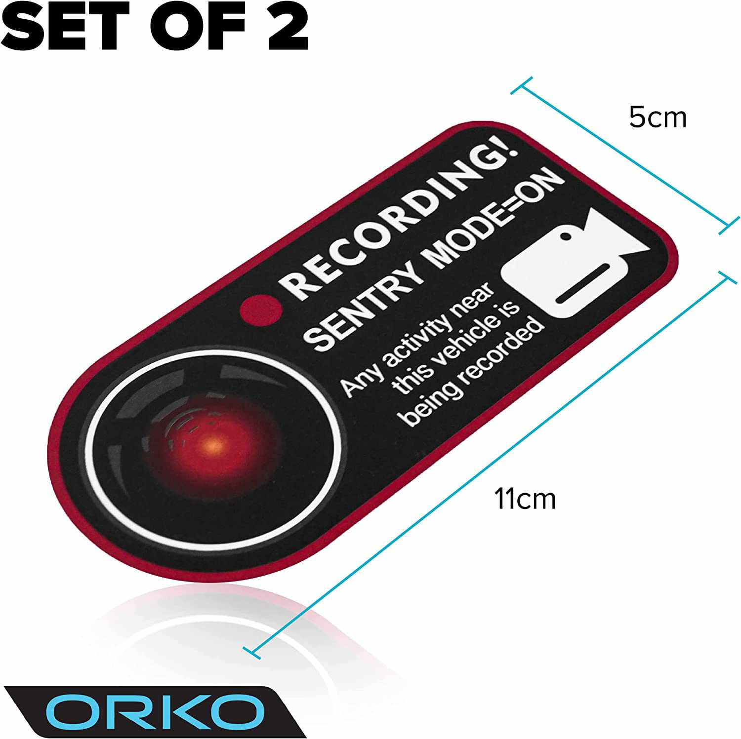 Model S, 3, X, Y Sentry Mode Window Sticker