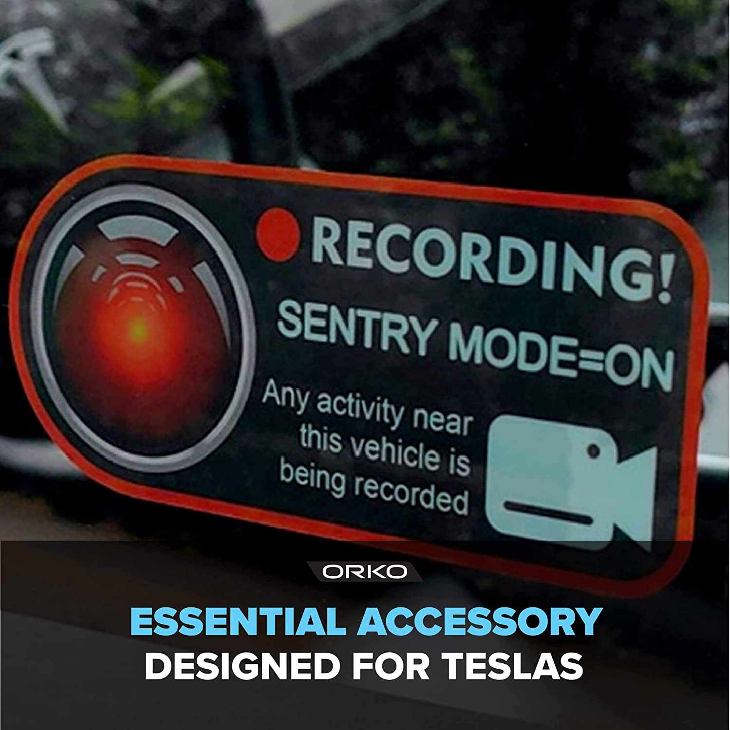 Model S, 3, X, Y Sentry Mode Window Sticker