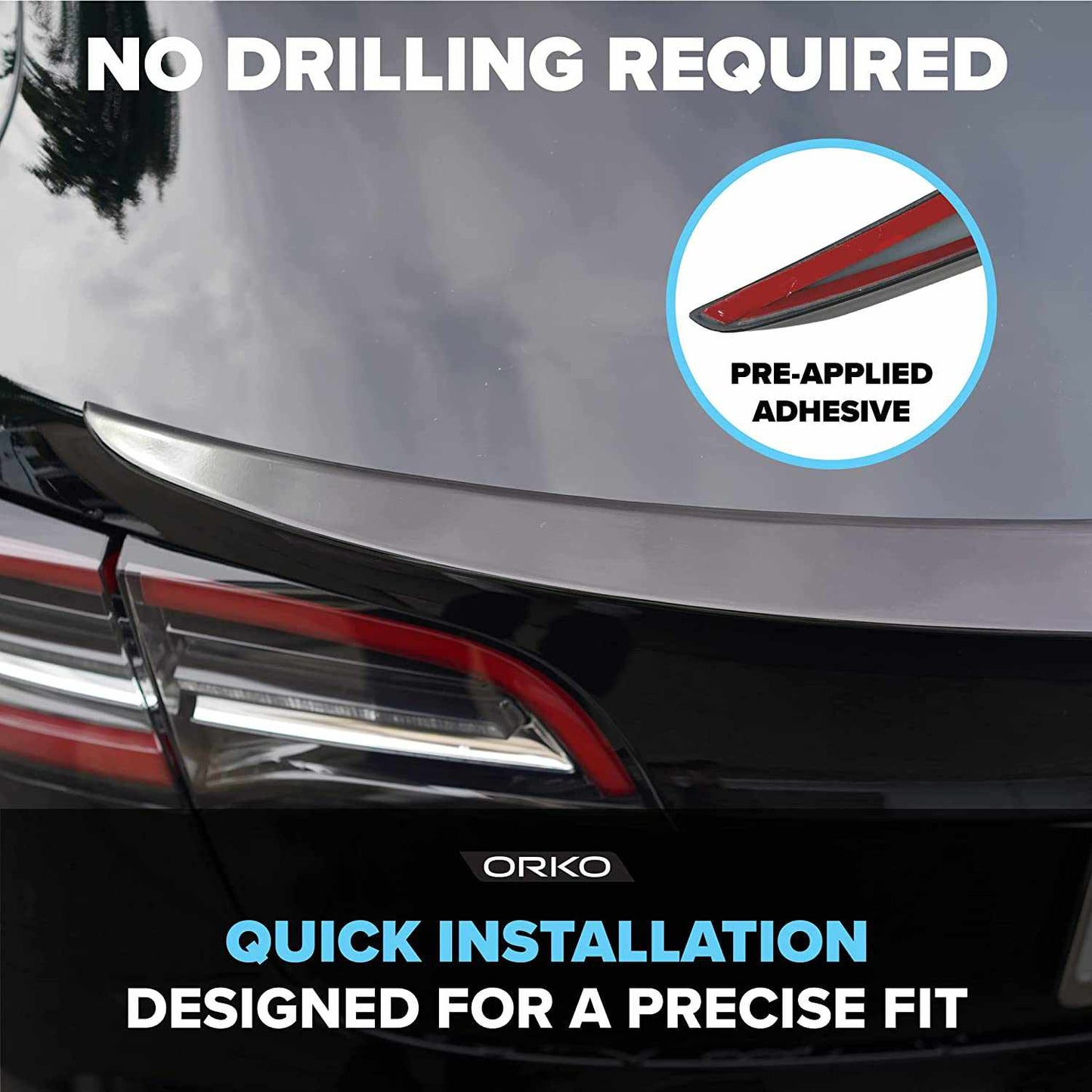 Tesla Model 3 ABS Rear Trunk Performance Spoiler - Gloss Black