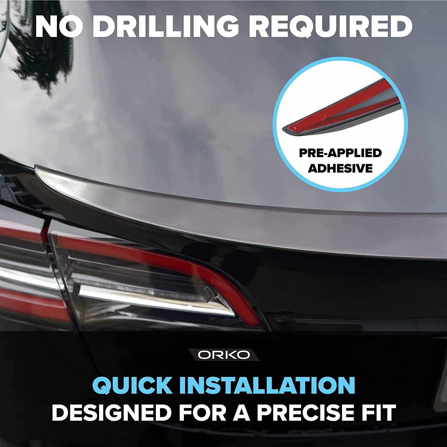 Tesla Model 3 ABS Rear Trunk Performance Spoiler - Gloss Black