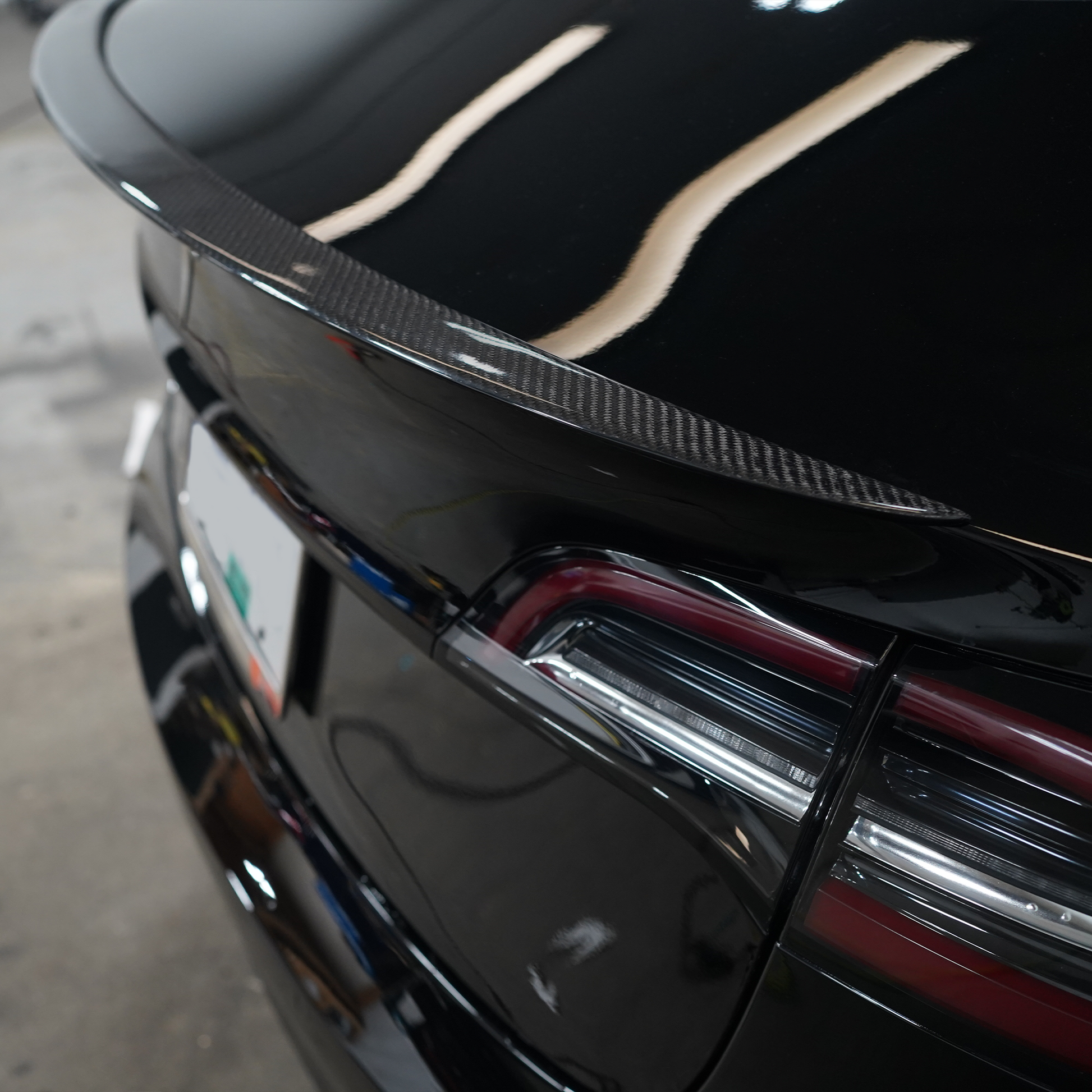 Tesla Model 3 Rear Trunk Performance Spoiler - Gloss Carbon Fiber