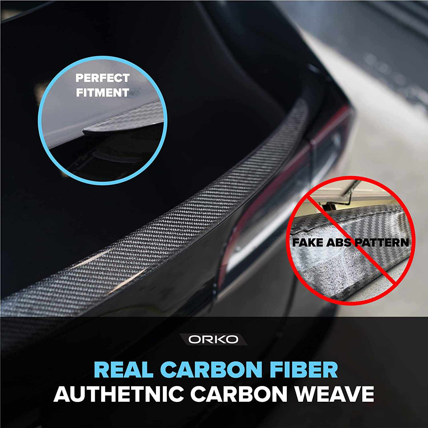 Tesla Model 3 Rear Trunk Performance Spoiler - Gloss Carbon Fiber