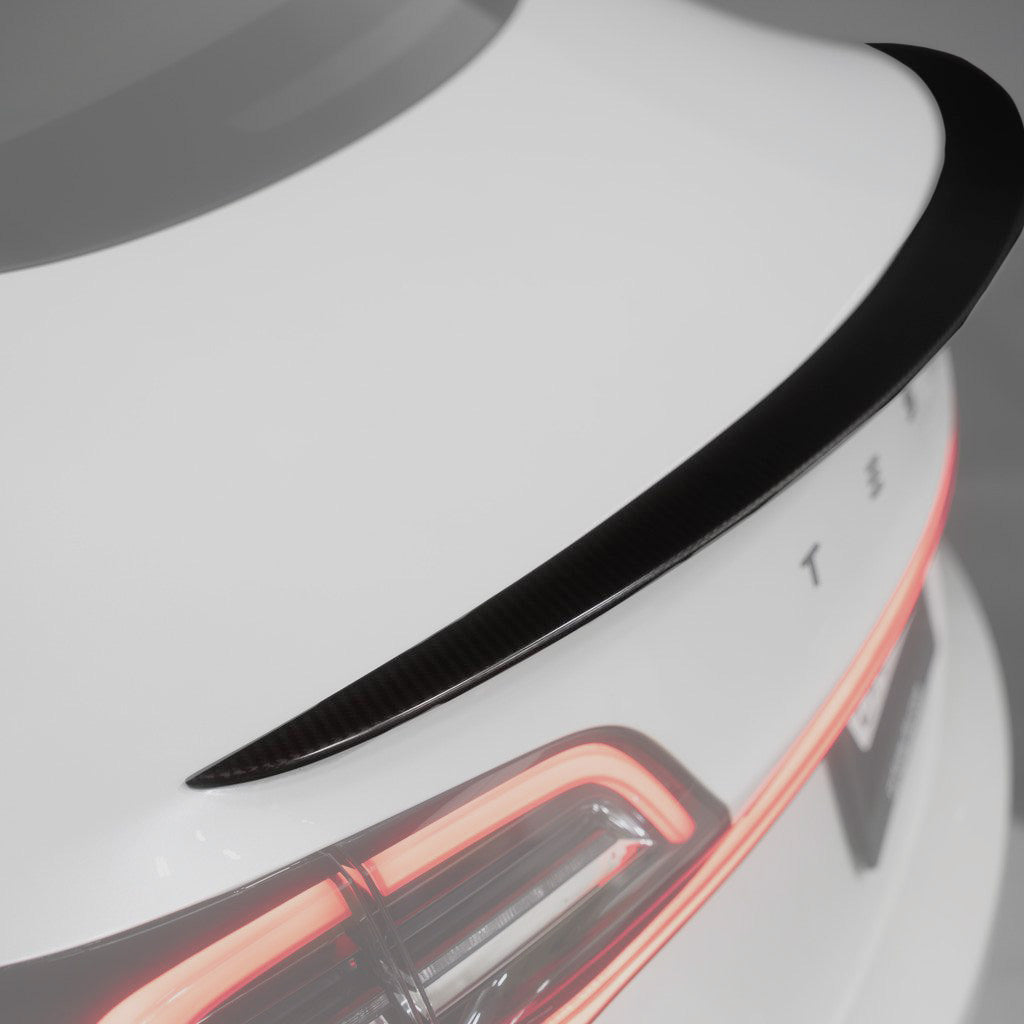 Model 3 Genuine Carbon Fiber Rear Trunk Performance Spoiler