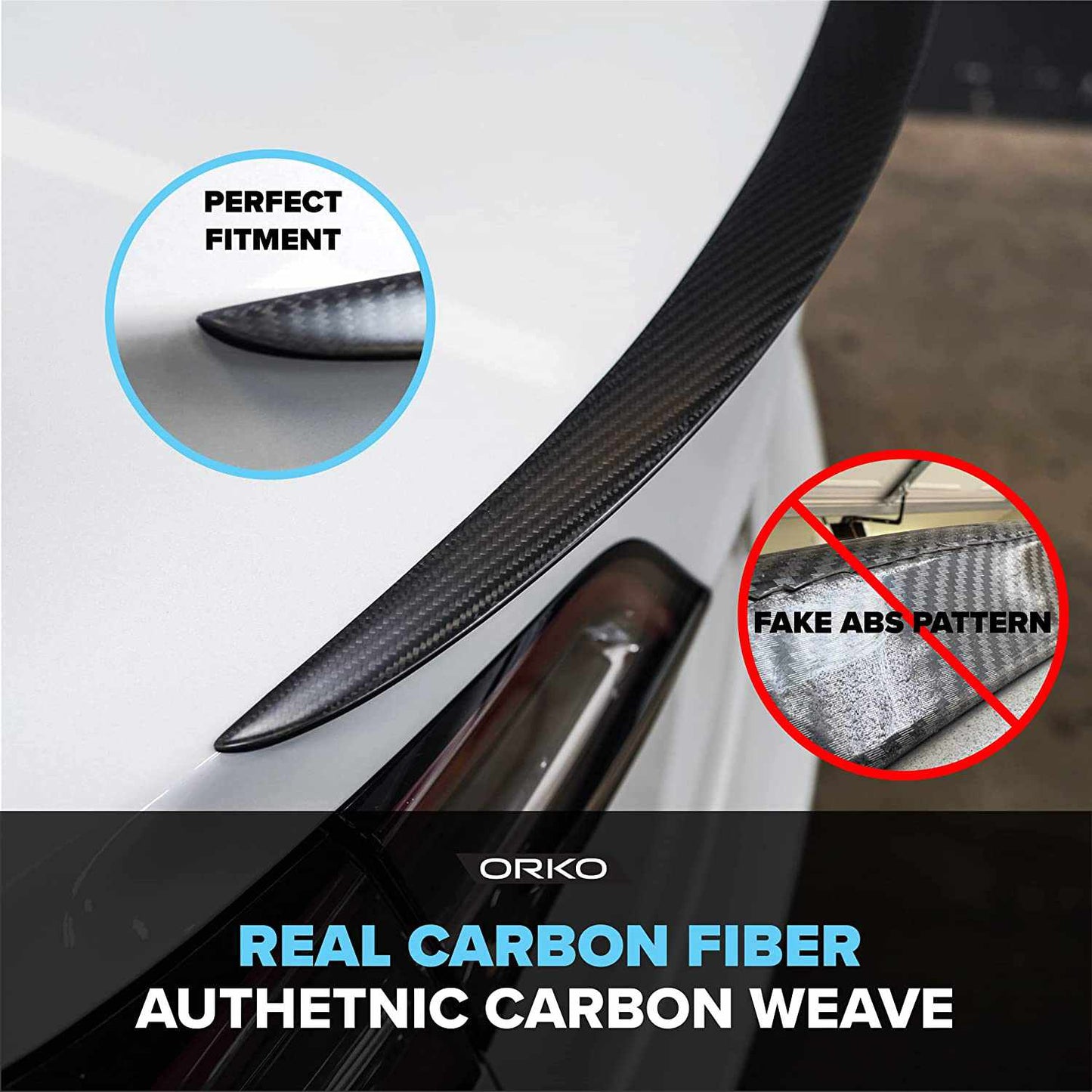 Model 3 Genuine Carbon Fiber Rear Trunk Performance Spoiler