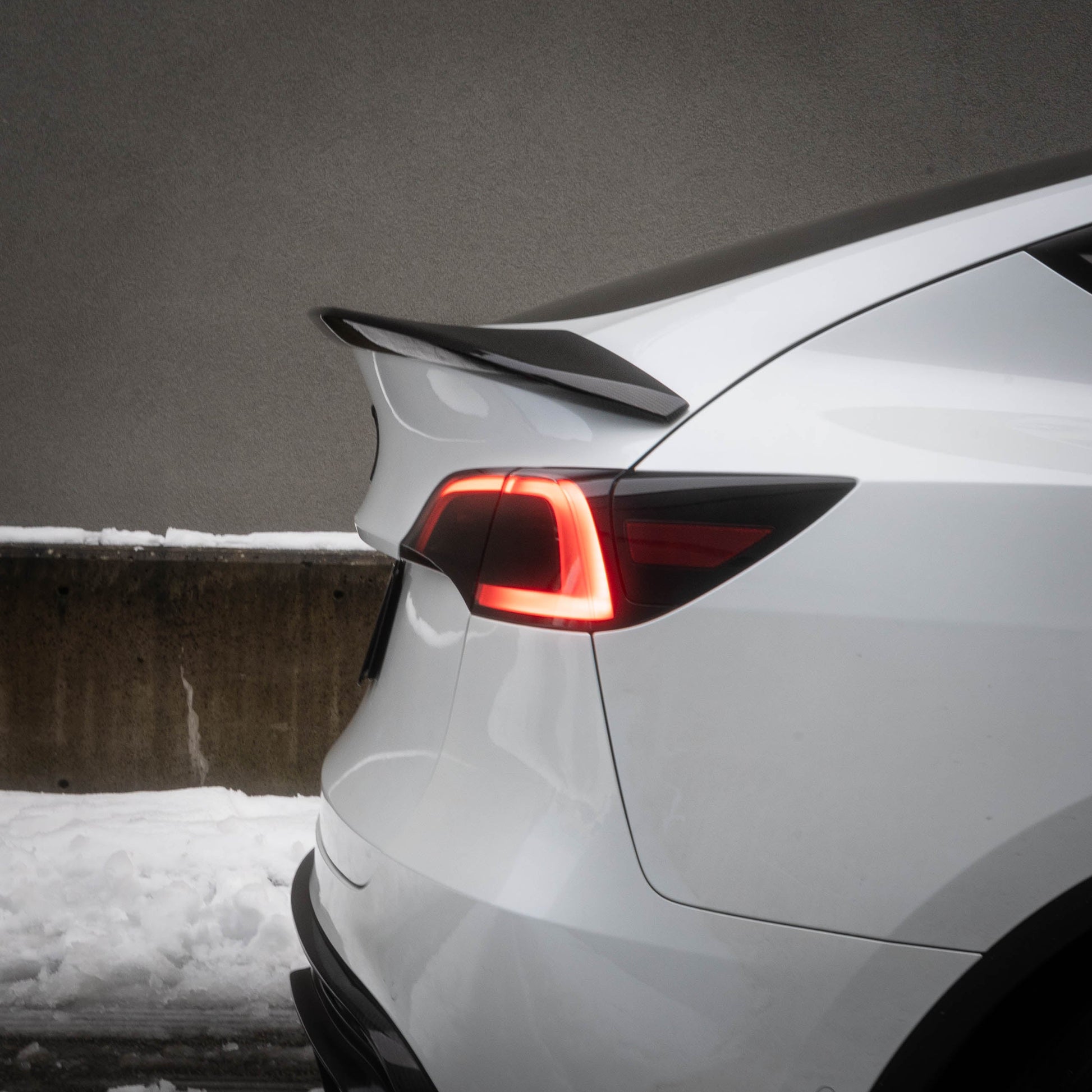Tesla Model Y Rear Trunk Performance Spoiler V2 - Gloss Carbon Fiber