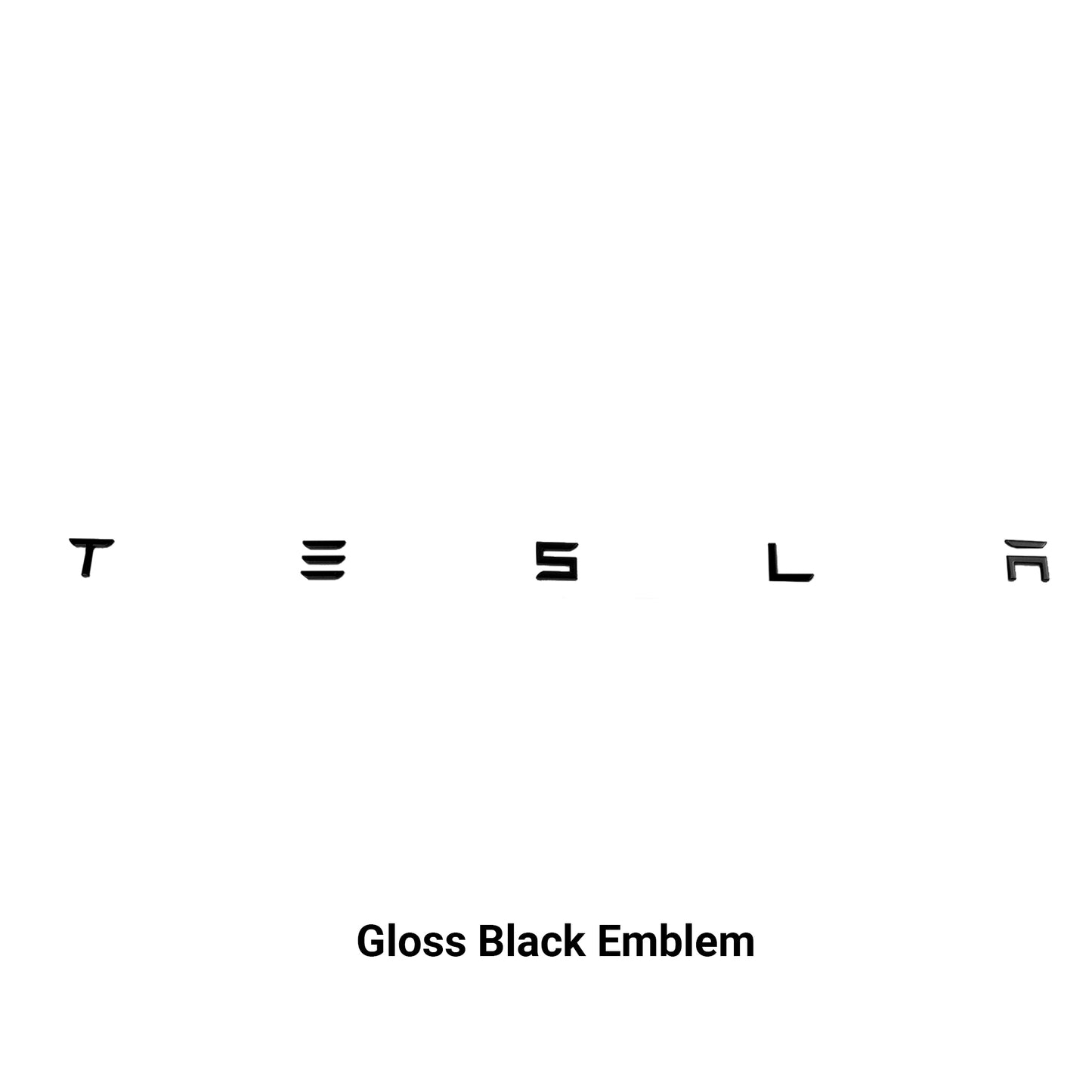 Model 3/Y Rear Trunk Emblem Letters - Gloss/Matte Black
