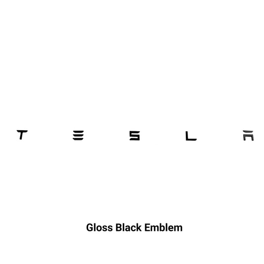 Model 3/Y Rear Trunk Emblem Letters - Gloss/Matte Black