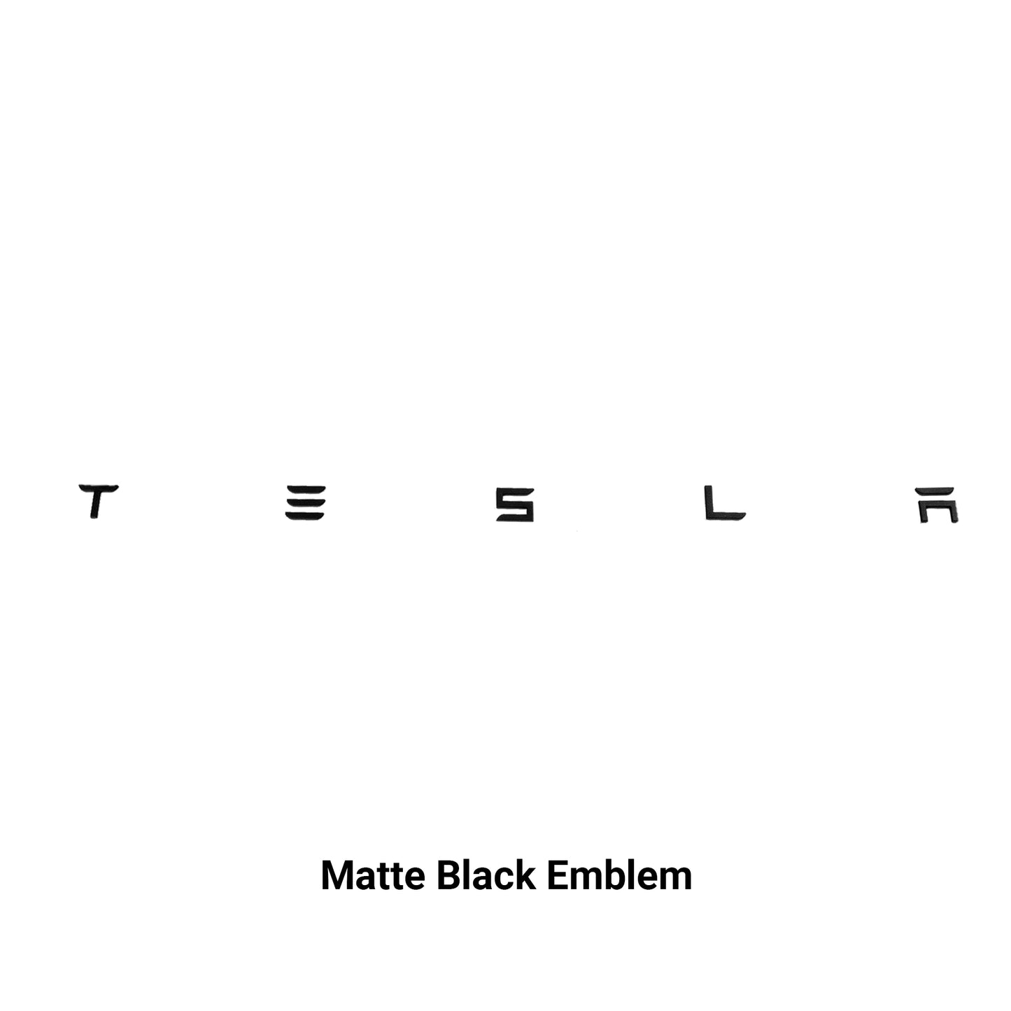 Model 3/Y Rear Trunk Emblem Letters - Gloss/Matte Black