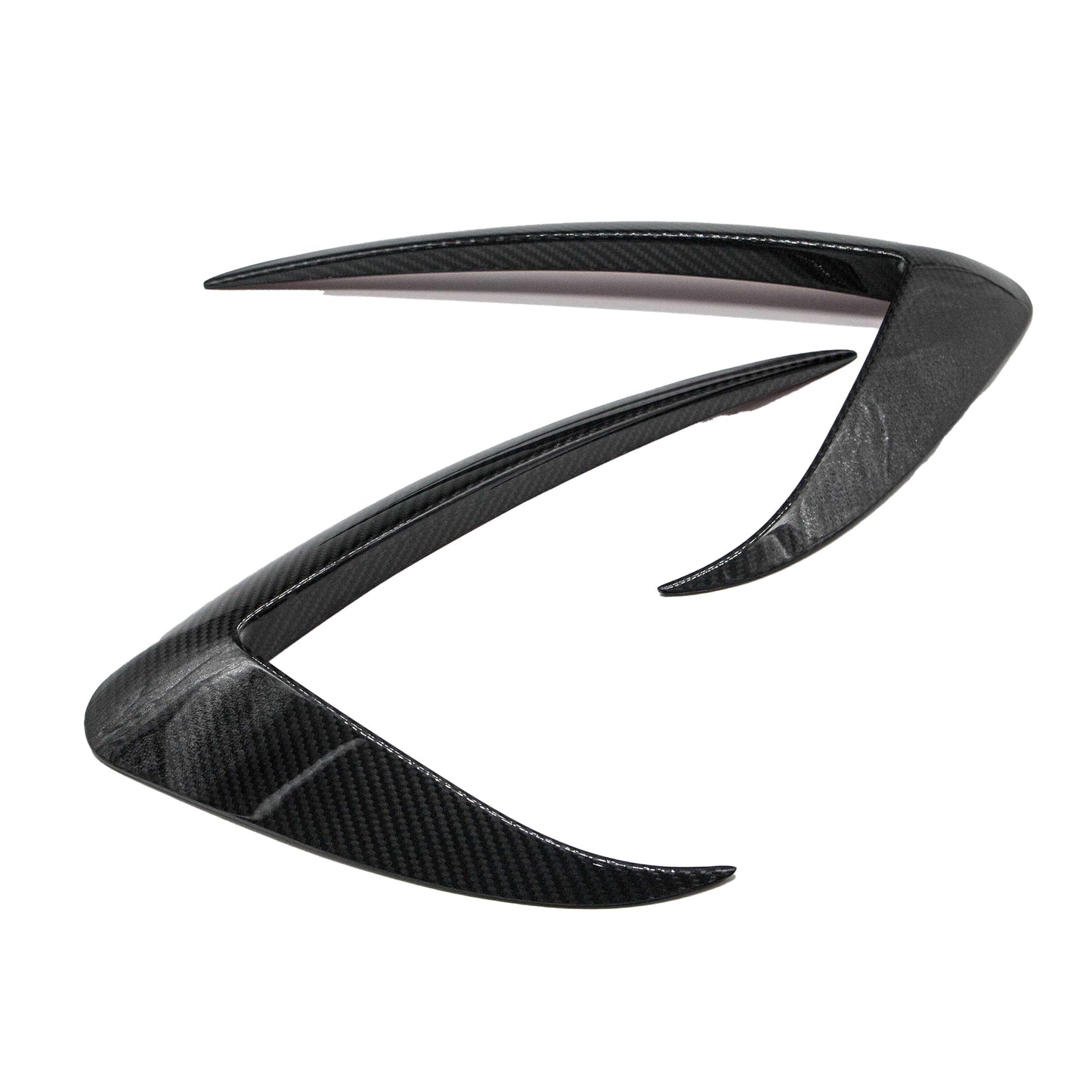 Model 3 Genuine Carbon Fiber Fog Light Accents/Eyebrow (Pair)