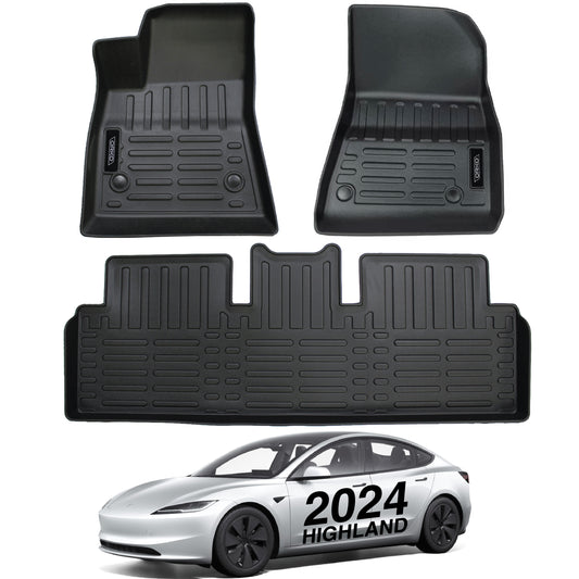 Model 3 2024 Highland TPE Floor Mats (3 PCs)
