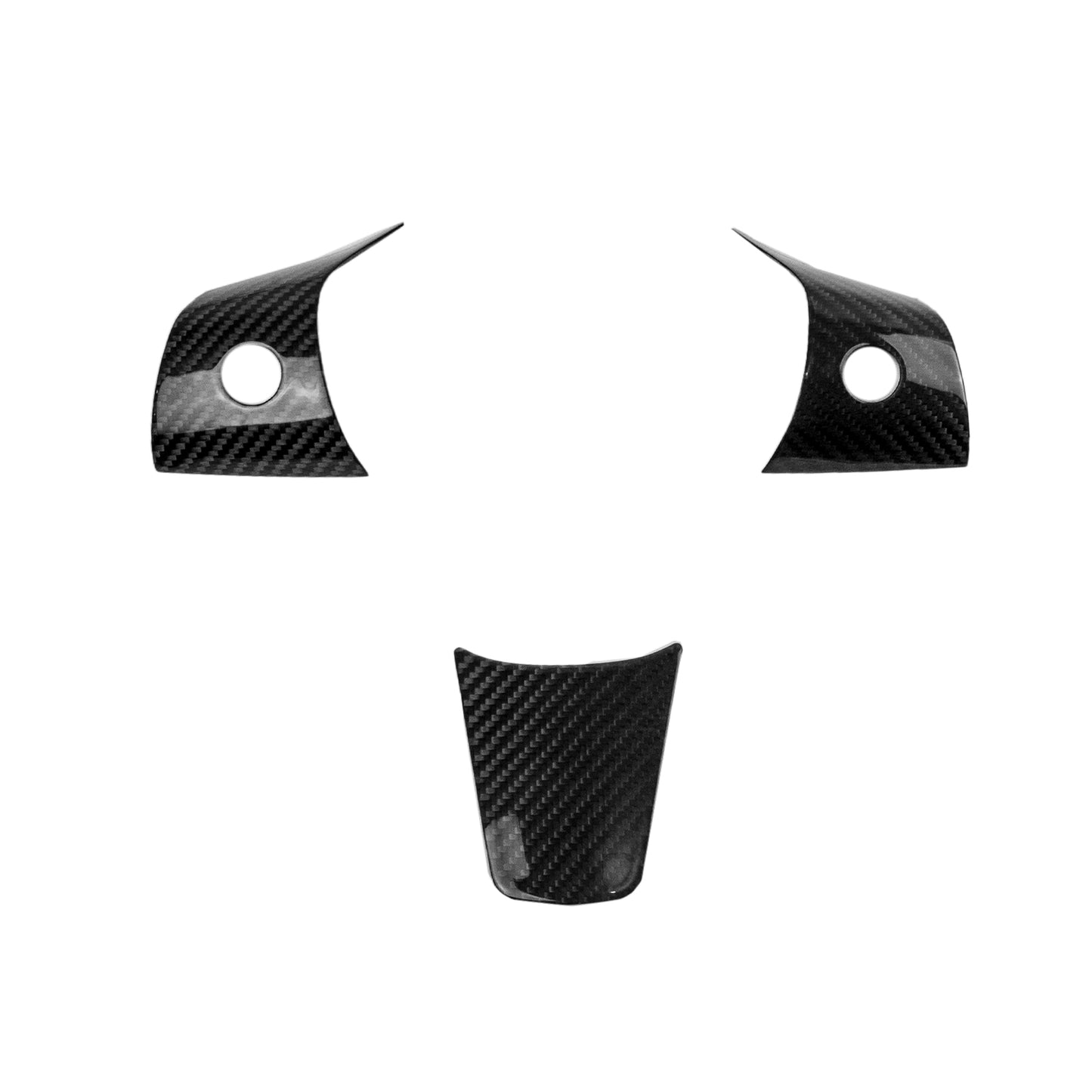 Model 3/Y Genuine Carbon Fiber Steering Wheel Accents