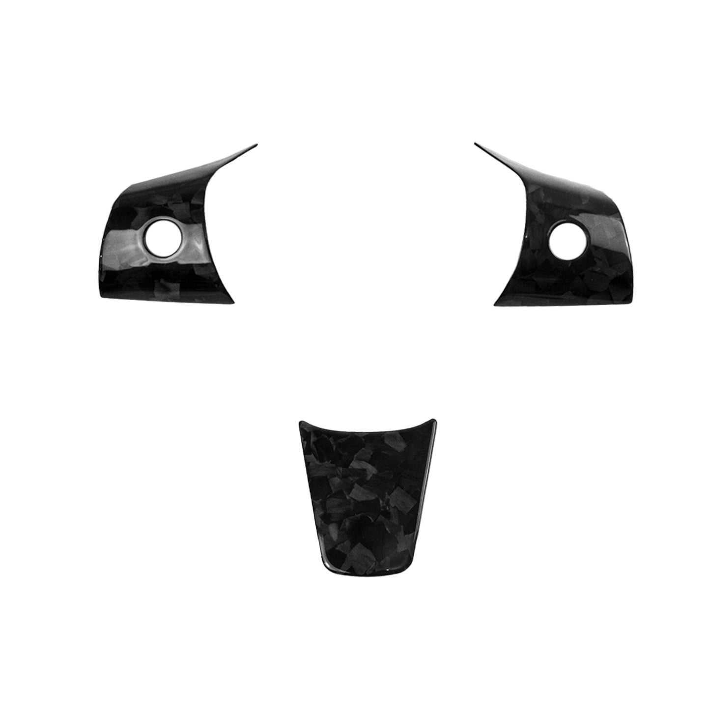 Model 3/Y Genuine Carbon Fiber Steering Wheel Accents
