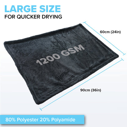 1200 GSM Large Twisted Loop Drying Towel