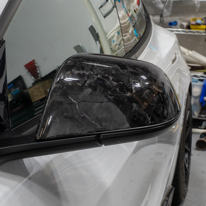 Model 3 Genuine Carbon Fiber Mirror Caps