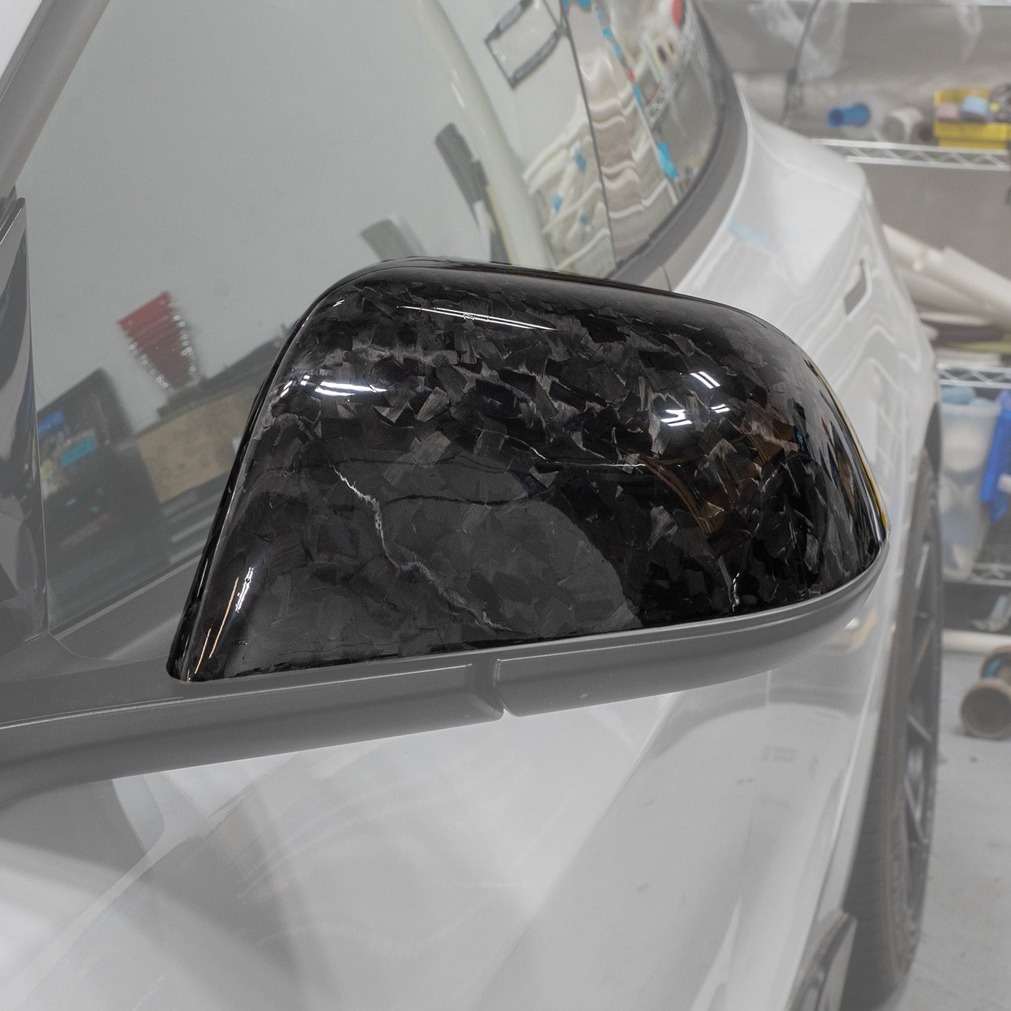 Model 3 Genuine Carbon Fiber Mirror Caps