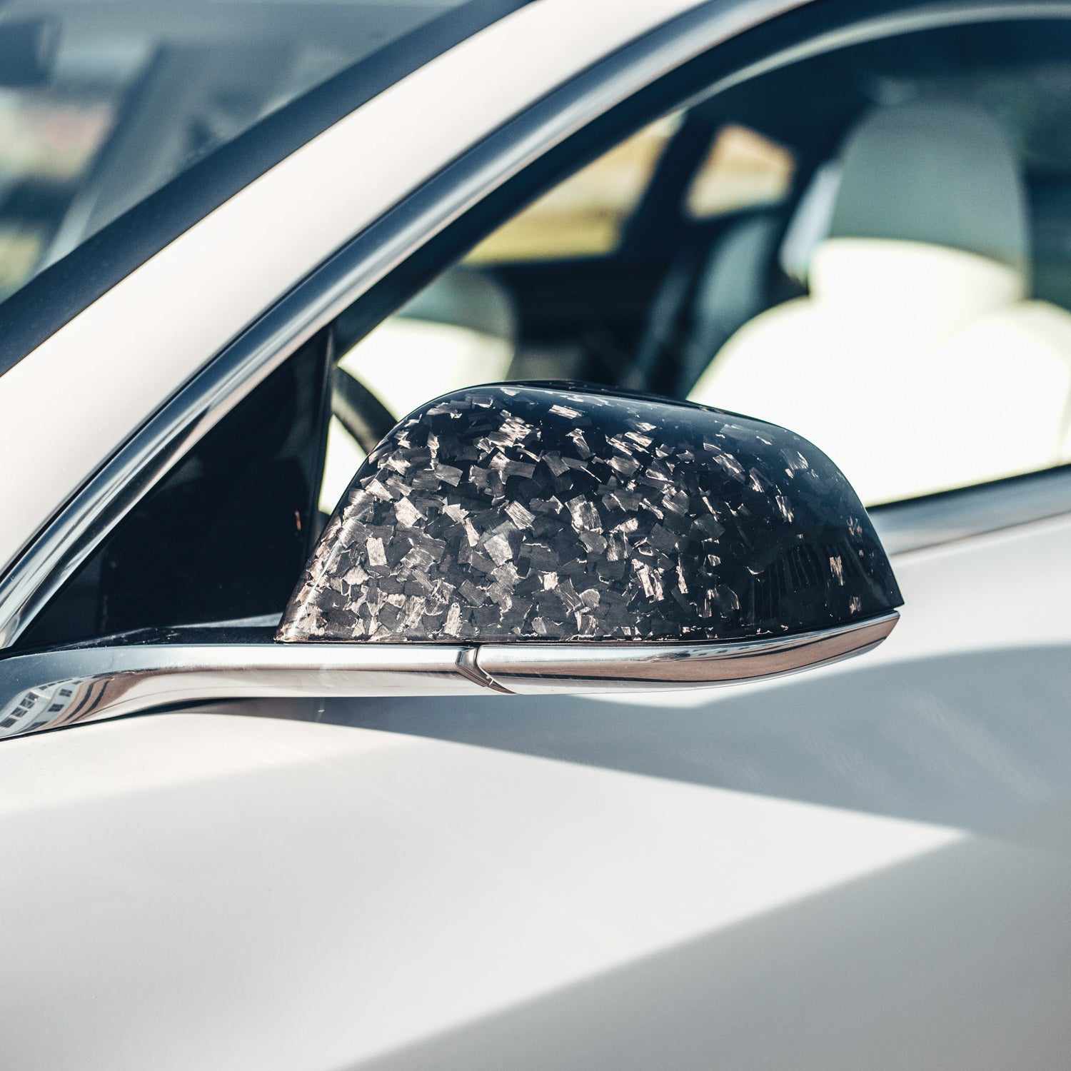 Model 3 Genuine Carbon Fiber Mirror Caps | ORKO – ORKO Auto