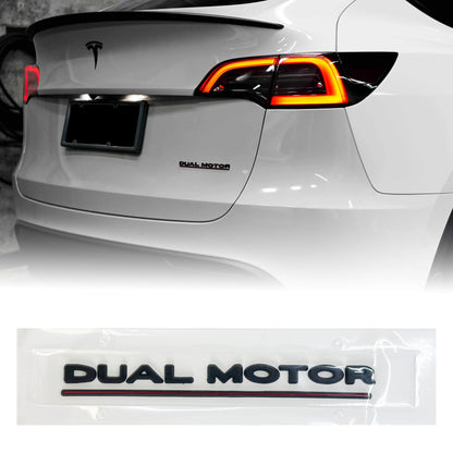 Model 3/Y Dual Motor Badge - Gloss/Matte Black