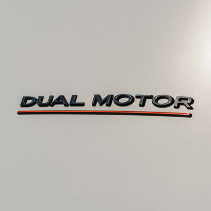 Model 3/Y Dual Motor Badge - Gloss/Matte Black