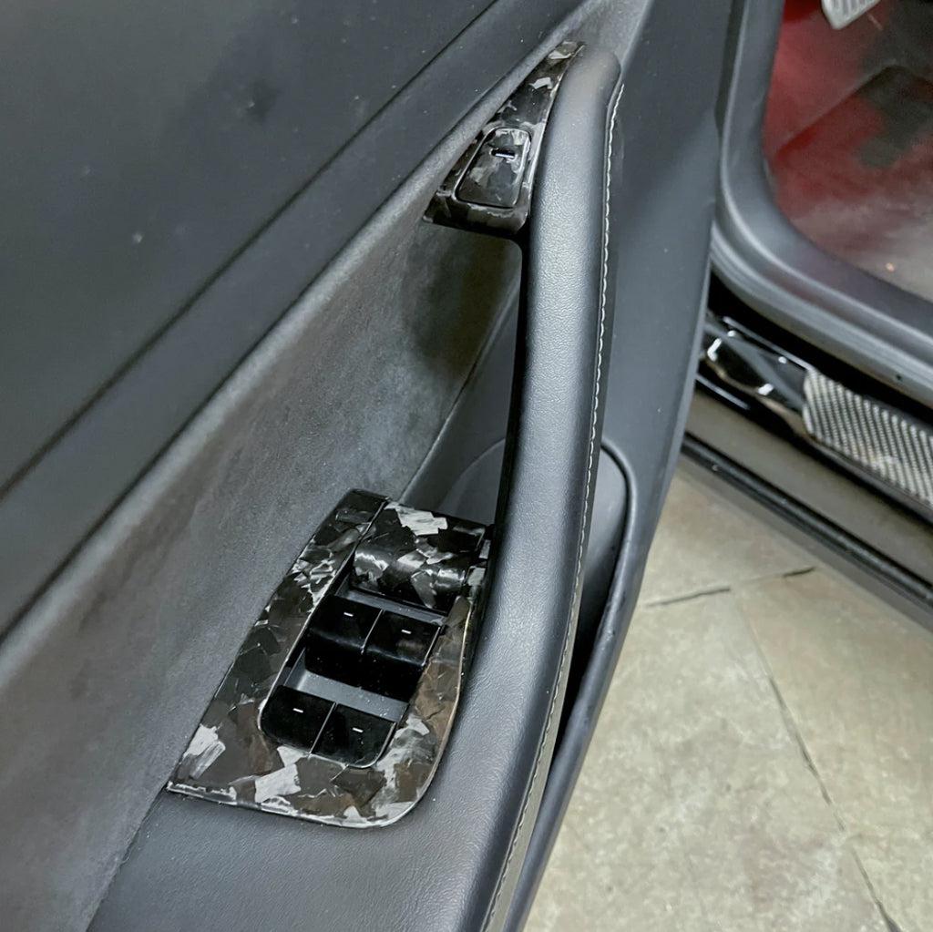 Model 3/Y Genuine Carbon Fiber Window Switch and Door Panel Accents