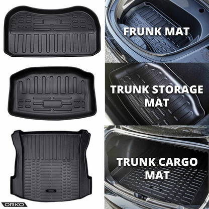 Tesla Model 3 Floor Mats + Frunk + Trunk Bundle (6 PCS)