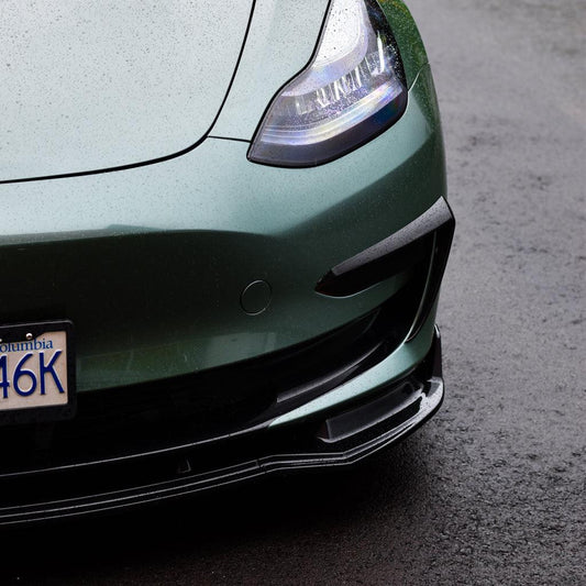 Tesla Model 3 Fog Light Accents/Eyebrow - Gloss Black