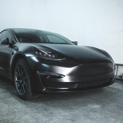 Tesla Model 3 Fog Light Accents/Eyebrow - Gloss Diagonal Weave Carbon Fiber