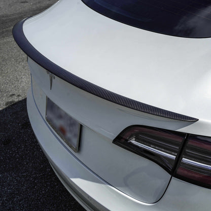 Model 3 Genuine Carbon Fiber Rear Trunk Performance Spoiler