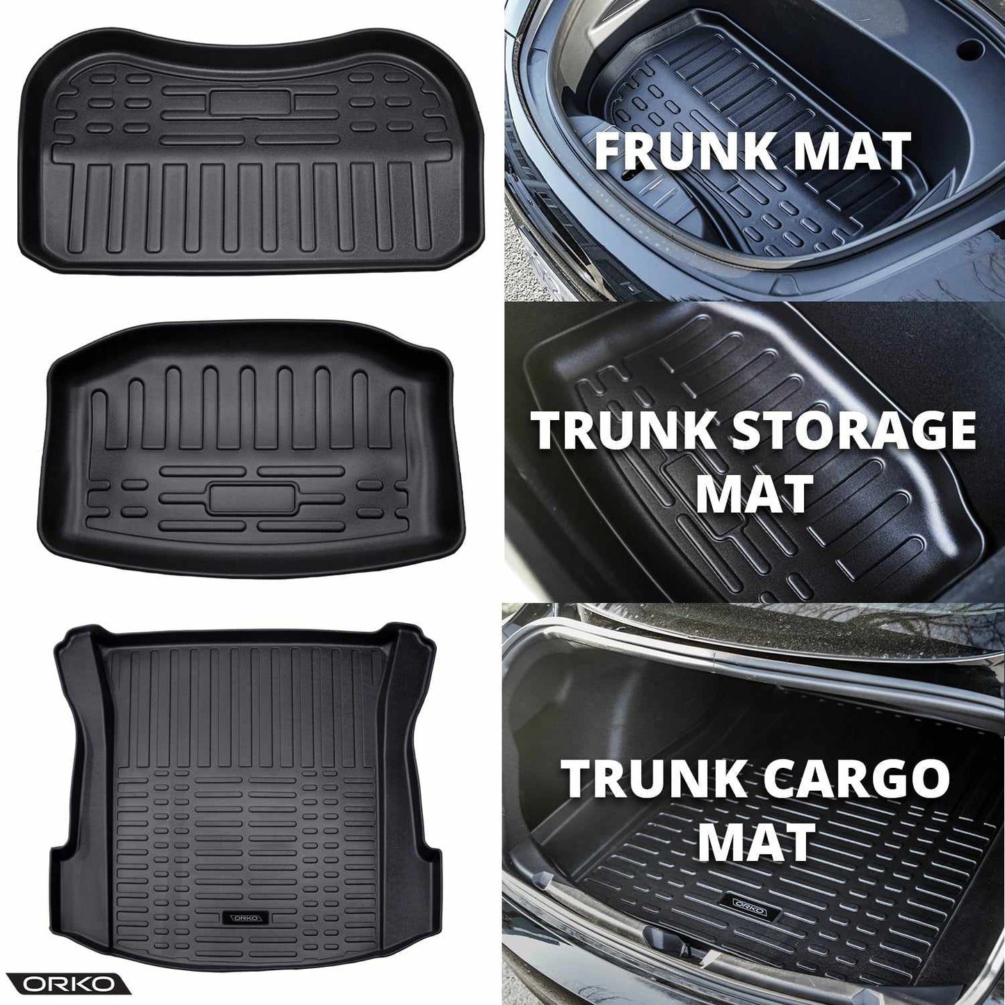 Tesla Model 3 Trunk and Frunk Mats