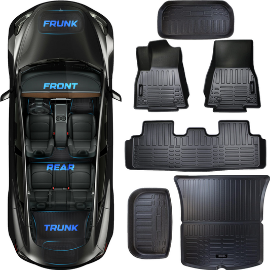 Tesla Model Y Floor Mats + Frunk + Trunk Bundle (6 PCS)