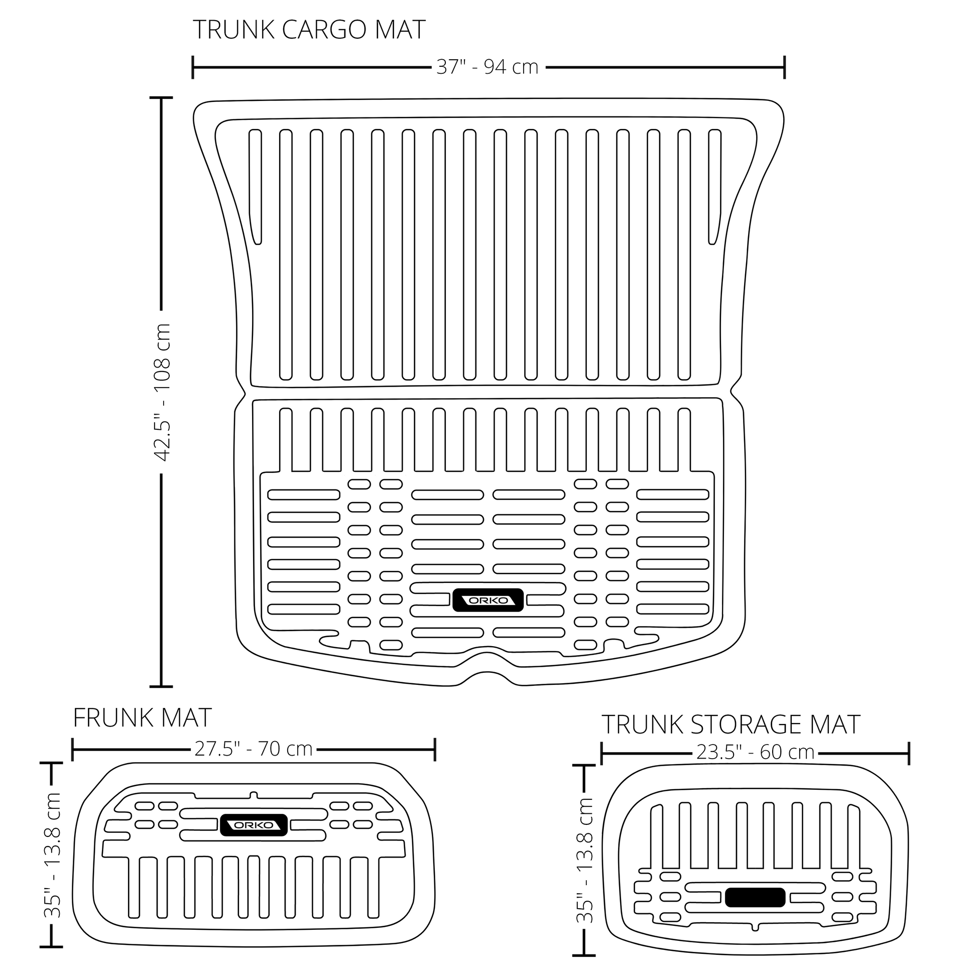 Tesla Model Y Trunk and Frunk Mats