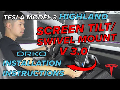 Tesla Model 3/Y V3.0 Dual Axis Screen Tilt/Swivel Mount